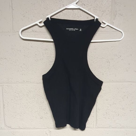 Abercrombie & Fitch Ribbed Fitted Crop Tank Top, Size XS - Picture 1 of 3